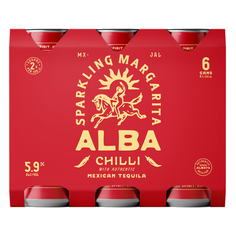 Alba Chilli Margarita 5.9% 250ml 6 Pack Cans