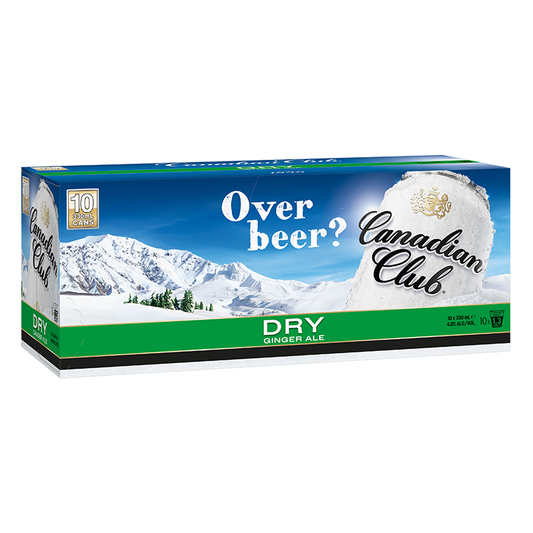 Canadian Club Dry 10pk 4.8% 330ml Cans