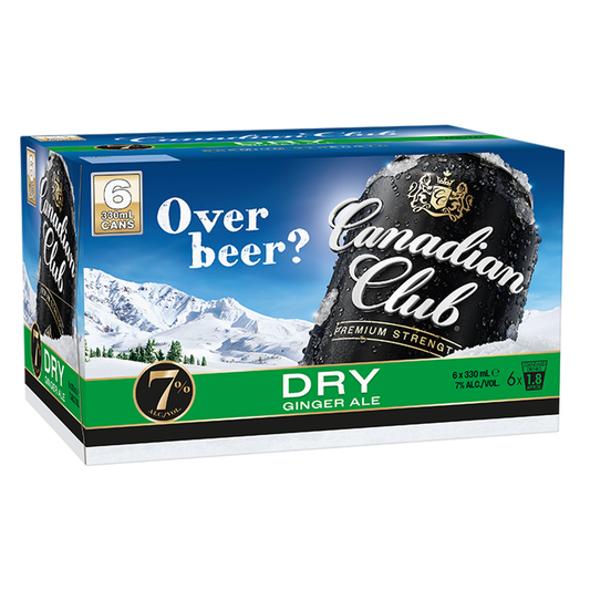 Canadian Club Premium 7% 330ml 6pk cans