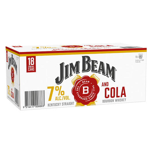 Jim Beam Gold 7% 18pk 250 ML Cans