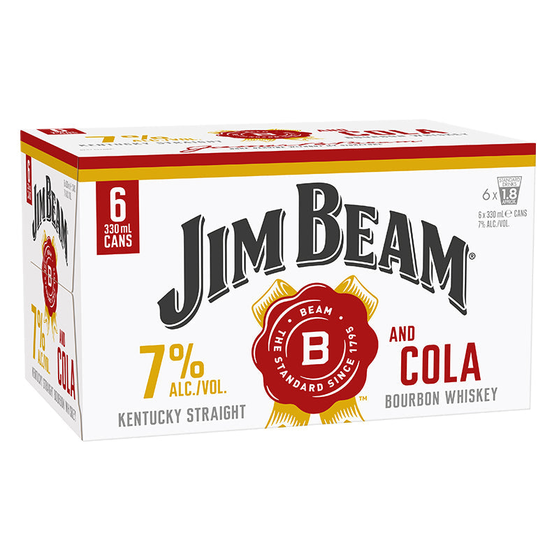 Jim Beam 7% 6pk 330ml Cans